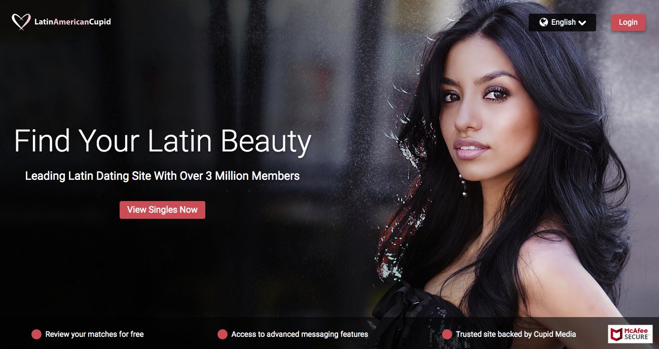 LatinAmericanCupid main page