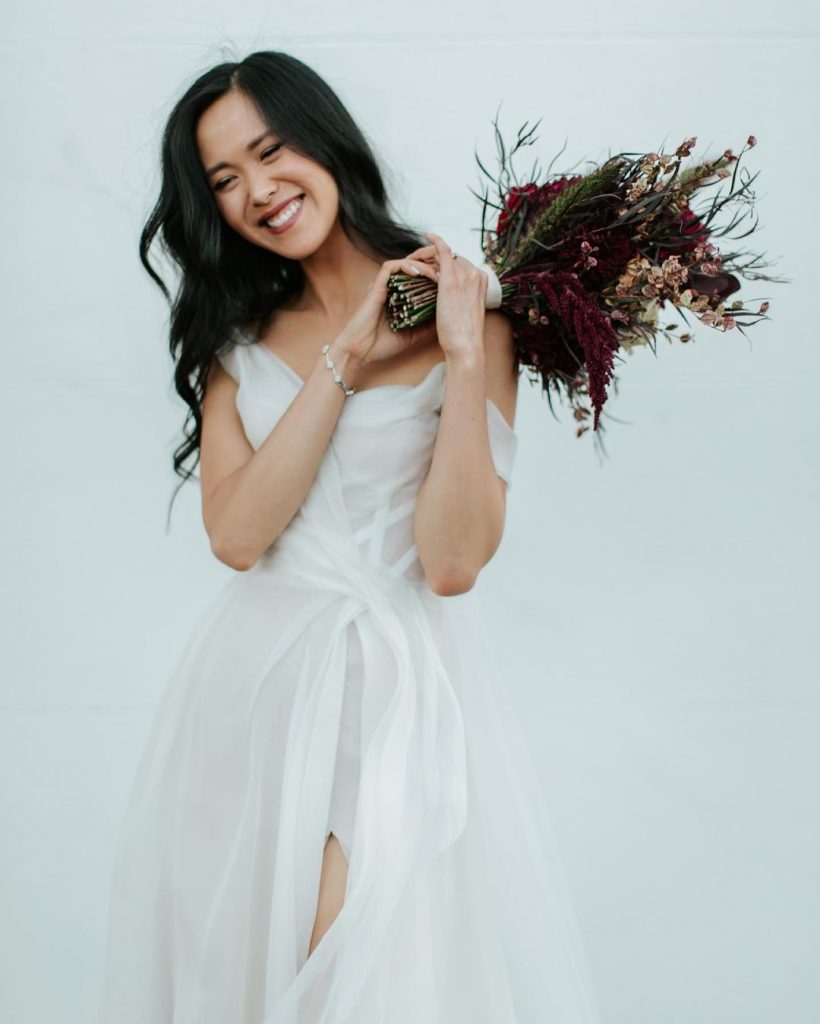 Swedish brides in a wedding dress