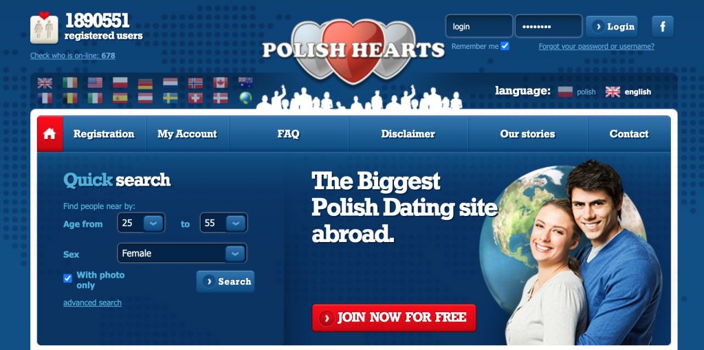 PolishHearts main page