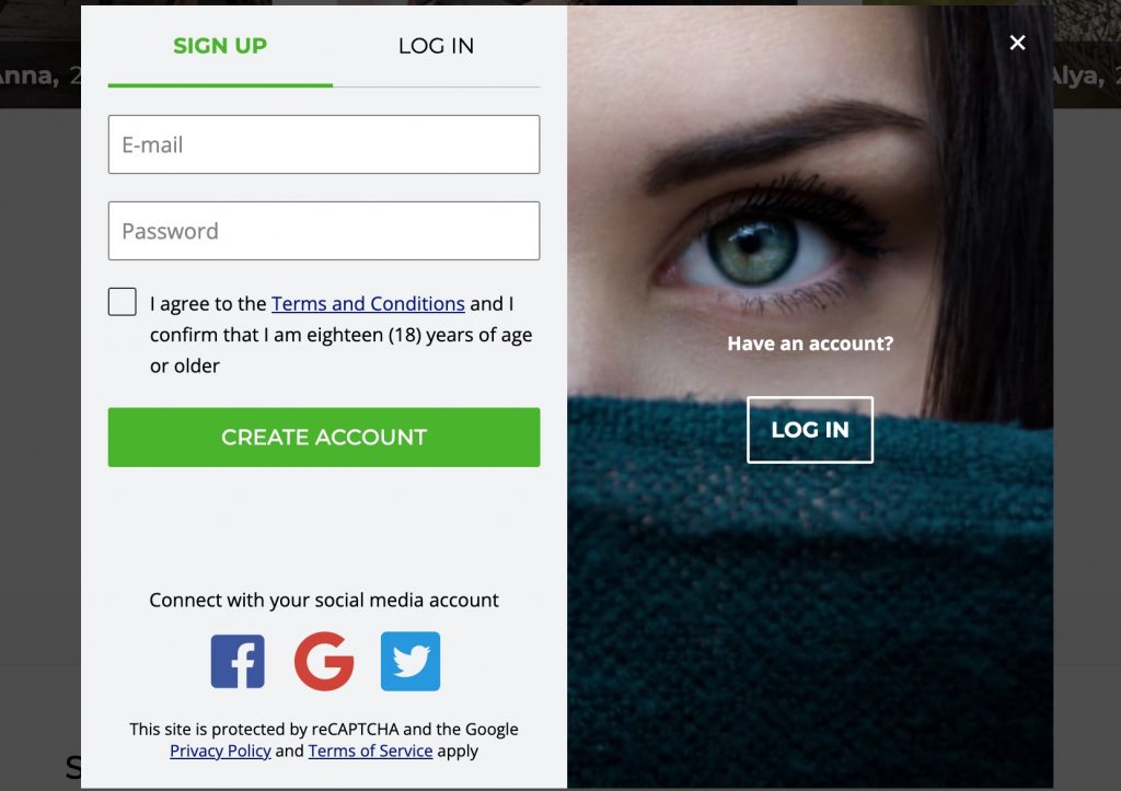 UaDreams create account