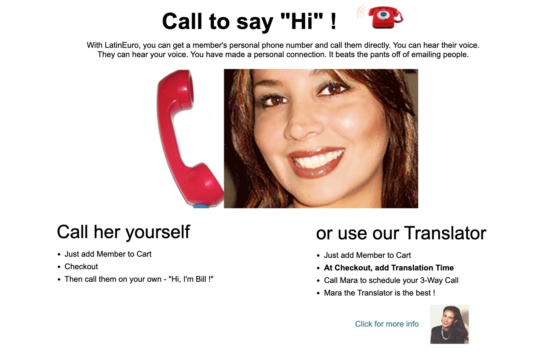 LatinEuro call to say Hi